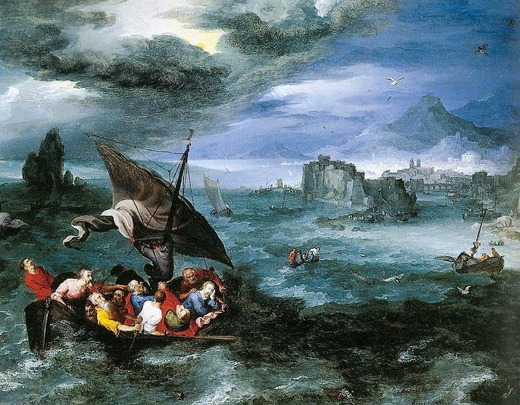 Pieter Brueghel the Younger Christ in the Storm on the Sea of Galilee France oil painting art